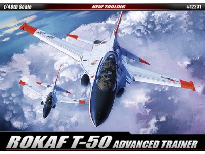 1:48 Academy 12231 ROKAF KAI T-50 Advanced Trainer &ndash; South Korean Jet Fighter - Aca12231 1 - ACA12231