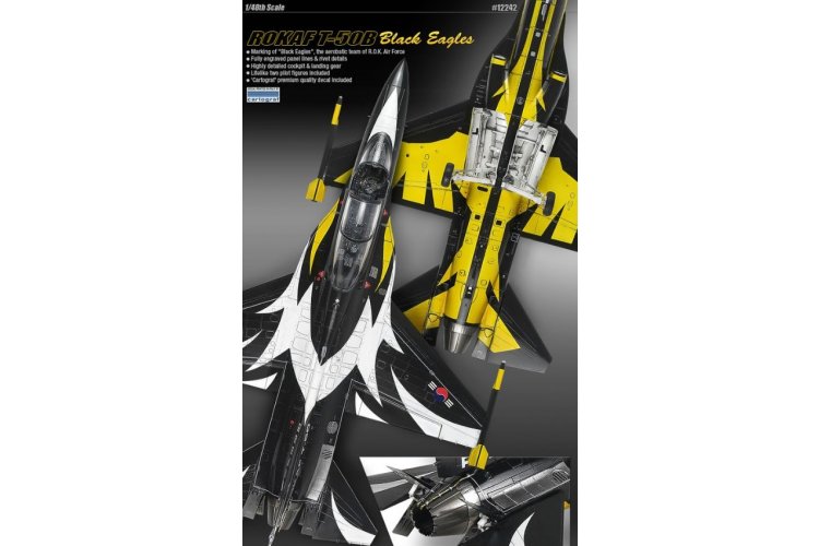 1:48 Academy 12242 KAI T-50B Black Eagles - Zuid-Koreaanse Straaljager - Aca12242 2 - ACA12242