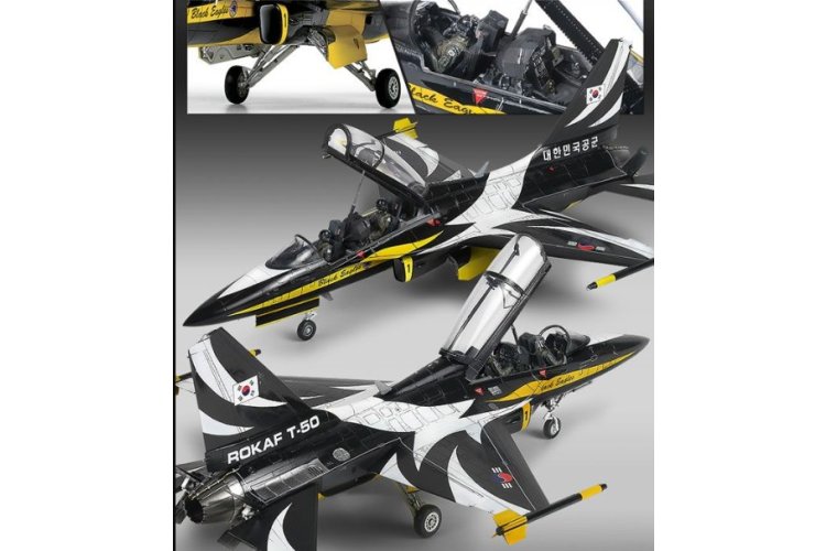 1:48 Academy 12242 KAI T-50B Black Eagles - Zuid-Koreaanse Straaljager - Aca12242 4 - ACA12242