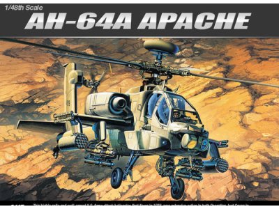 1:48 Academy 12262 Boeing AH-64A Apache &ndash; American Helicopter - Aca12262 1 - ACA12262