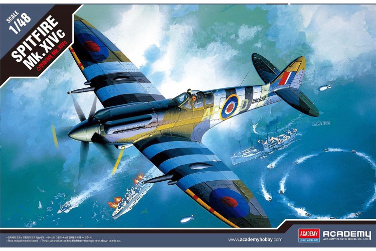 1:48 Academy 12274 Supermarine Spitfire Mk.XIVc WWII &ndash; British Propeller Aircraft - Aca12274 1 - ACA12274