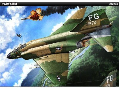 1:48 Academy 12294 McDonnell Douglas F-4C Phantom II Vietnam War &ndash; American Jet Fighter - Aca12294 1 - ACA12294