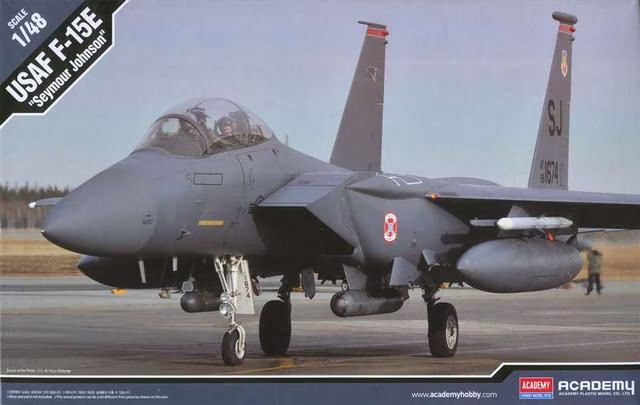 1:48 Academy 12295 McDonnell Douglas F-15 Eagle - USAF F-15E "Seymour Johnson" - Straaljager - Aca12295 1 - ACA12295