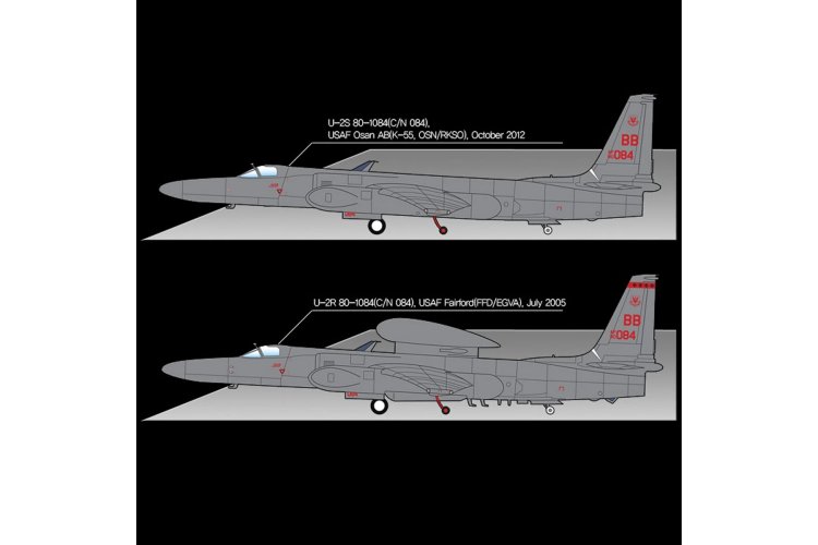 1:48 Academy 12307 Lockheed U-2S - 5th RS Osan AB - Amerikaanse Straaljager - Aca12307 4 - ACA12307