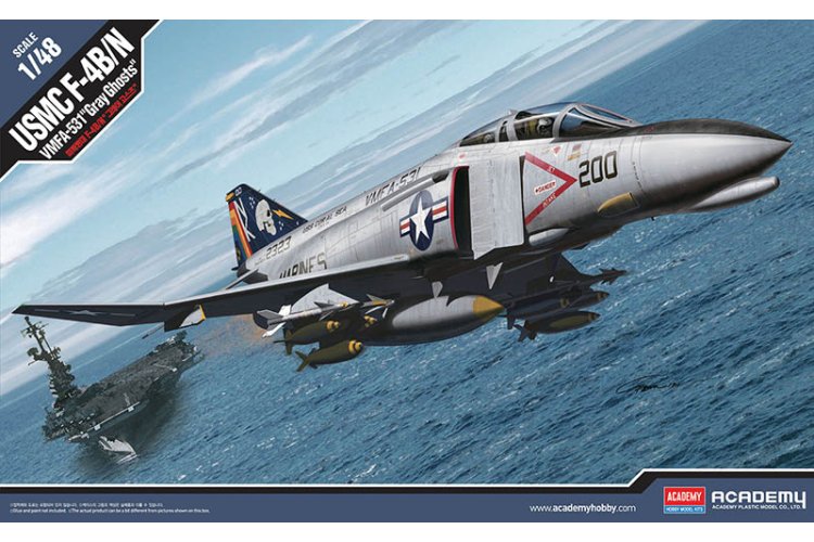 1:48 Academy 12315 McDonnell Douglas F-4 Phantom II - USMC F-4B/N "VMFA-531 Gray Ghosts" - Jet Aircraft - Aca12315 - ACA12315