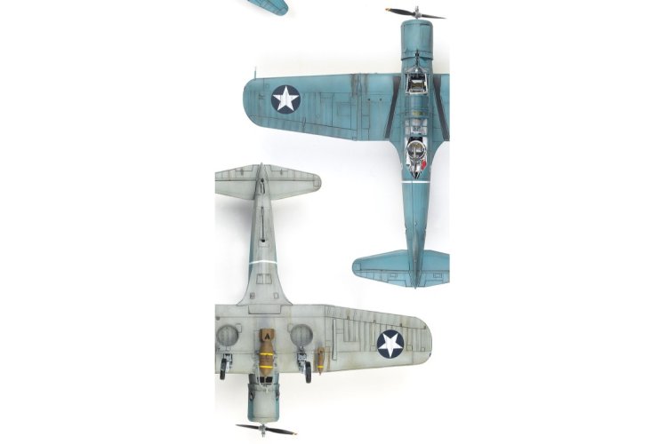 1:48 Academy 12324 USN Vought SB2U-3 Vindicator WWII &ndash; Battle of Midway &ndash; American Propeller Aircraft - Aca12324 6 - ACA12324