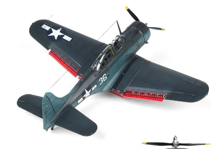 1:48 Academy 12329 Douglas SBD-5 Dauntless WWII &ndash; Battle of the Philippine Sea &ndash; American Propeller Aircraft - Aca12329 5 - ACA12329