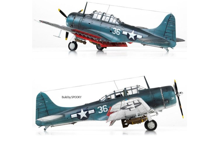 1:48 Academy 12329 Douglas SBD-5 Dauntless WWII &ndash; Battle of the Philippine Sea &ndash; American Propeller Aircraft - Aca12329 8 - ACA12329