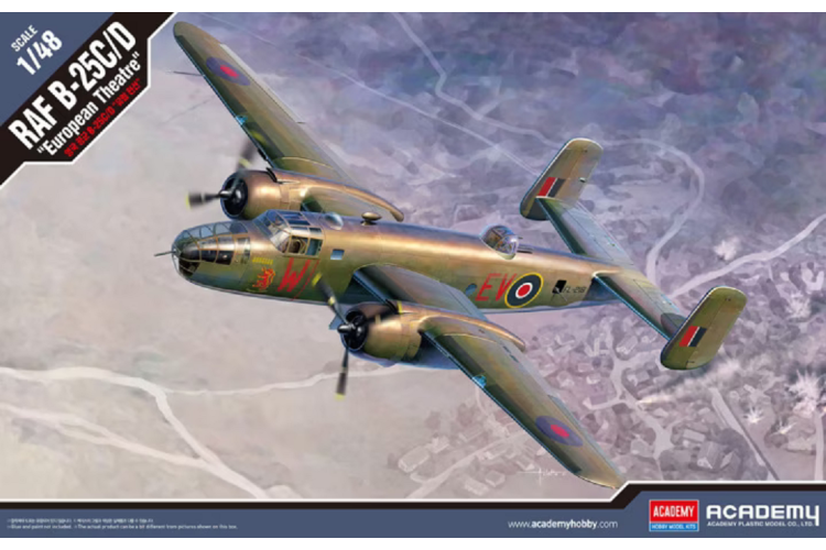 1:48 Academy 12339 RAF B-25C/D Plane - European Theatre - Aca12339 1 - ACA12339