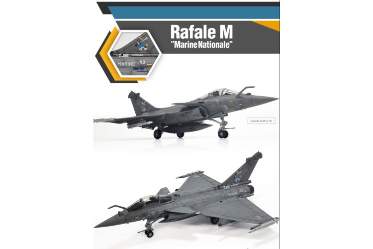 1:48 Academy 12368 Dassault Rafale M - Franse Marine Nationale - Gevechtsvliegtuig - Straaljager - Aca12368 3 - ACA12368