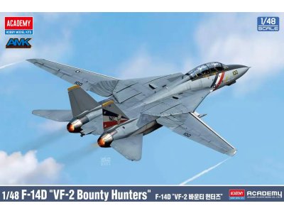 1:48 Academy 12370 Grumman F-14D Tomcat VF-2 Bounty Hunters - Amerikaanse Straaljager - Aca12370 1 - ACA12370