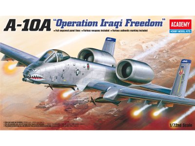 1:72 Academy 12402 Fairchild Republic A-10A Thunderbolt II &ndash; Operation Iraqi Freedom &ndash; American Jet Fighter - Aca12402 1 - ACA12402