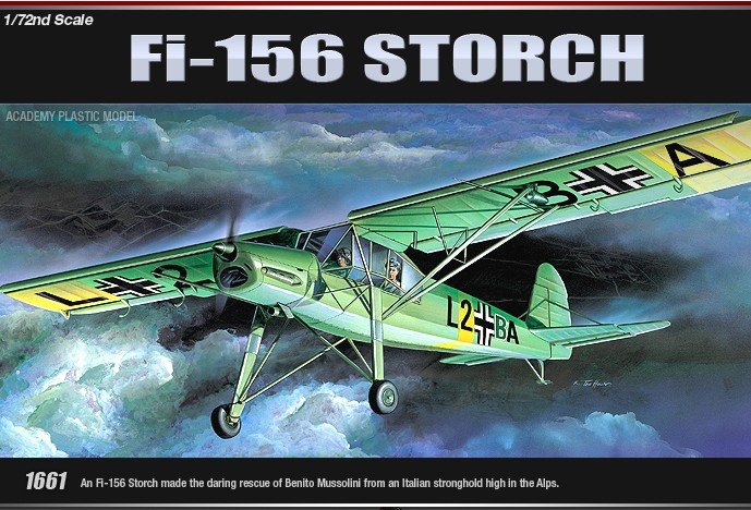 1:72 Academy 12459 Fieseler Fi 156 Storch Morane-Saulnier MS 500/502 WWII &ndash; German Propeller Aircraft - Aca12459 10 - ACA12459