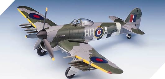 1:72 Academy 12462 Hawker Typhoon Mk.IB WWII &ndash; British Propeller Aircraft - Aca12462 10 - ACA12462