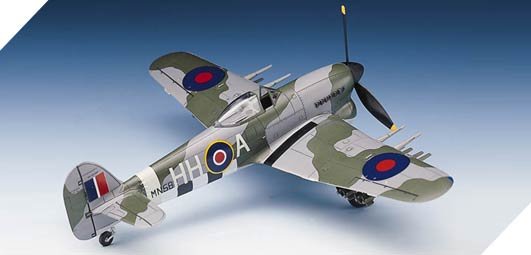 1:72 Academy 12462 Hawker Typhoon Mk.IB WWII &ndash; British Propeller Aircraft - Aca12462 11 - ACA12462