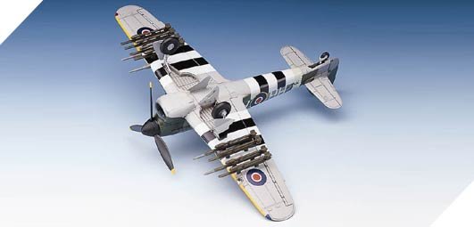 1:72 Academy 12462 Hawker Typhoon Mk.IB WWII &ndash; British Propeller Aircraft - Aca12462 13 - ACA12462