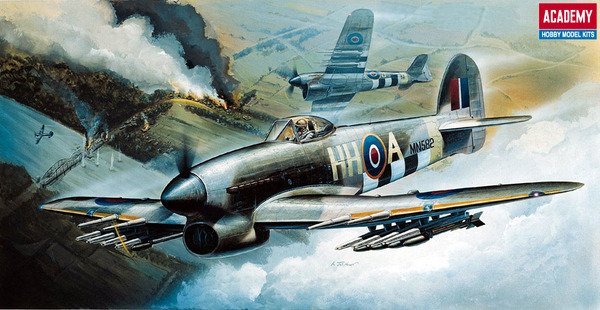 1:72 Academy 12462 Hawker Typhoon Mk.IB WWII &ndash; British Propeller Aircraft - Aca12462 1x - ACA12462