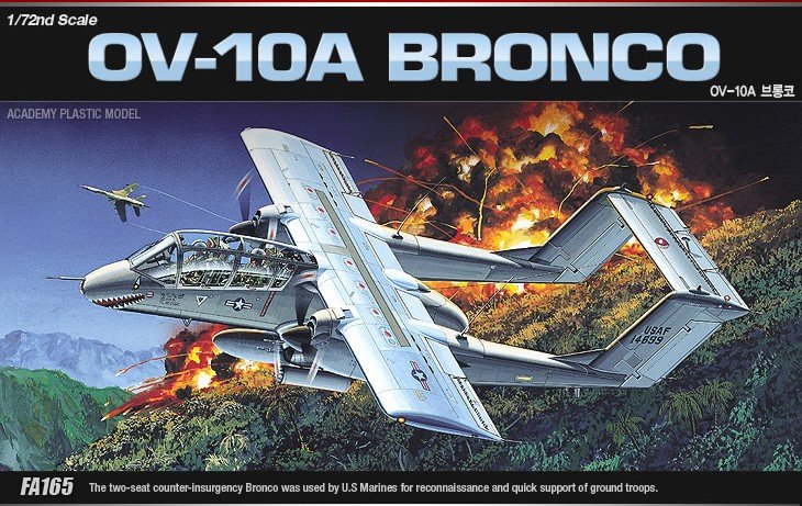 1:72 Academy 12463 North American Rockwell OV-10A Bronco - Vietnam War - Amerikaans Propellervliegtuig - Aca12463 1 - ACA12463