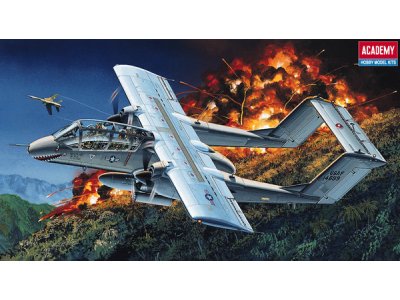 1:72 Academy 12463 North American Rockwell OV-10A Bronco Vietnam War &ndash; American Propeller Aircraft - Aca12463 1x - ACA12463