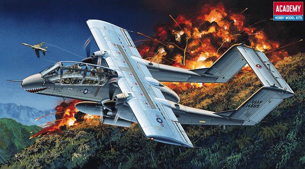 1:72 Academy 12463 North American Rockwell OV-10A Bronco - Vietnam War - Amerikaans Propellervliegtuig - Aca12463 1x - ACA12463