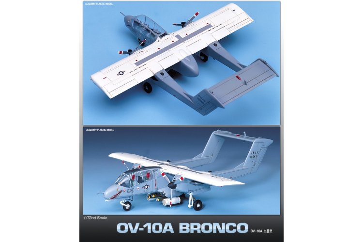 1:72 Academy 12463 North American Rockwell OV-10A Bronco - Vietnam War - Amerikaans Propellervliegtuig - Aca12463 3 - ACA12463