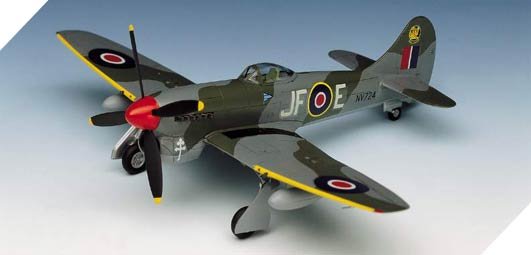 1:72 Academy 12466 Hawker Tempest Mk.V WWII &ndash; British Propeller Aircraft - Aca12466 11 - ACA12466