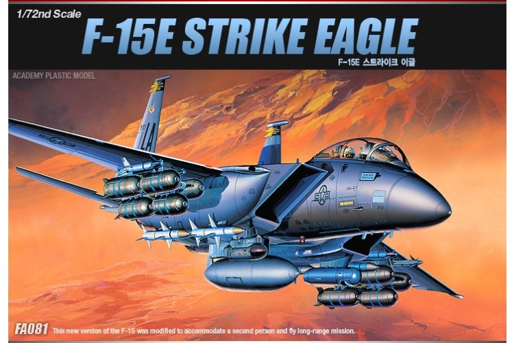 1:72 Academy 12478 McDonnell Douglas USAF F-15E Eagle &ndash; American Jet Fighter - Aca12478 1 - ACA12478