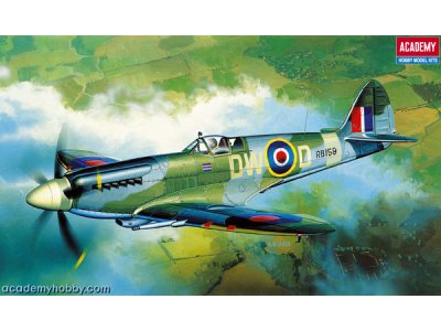 1:72 Academy 12484 Supermarine Spitfire Mk.XIVc WWII &ndash; British Propeller Aircraft - Aca12484 1x - ACA12484