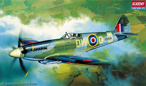 1:72 Academy 12484 Supermarine Spitfire Mk.XIVc WWII &ndash; British Propeller Aircraft - Aca12484 1x - ACA12484
