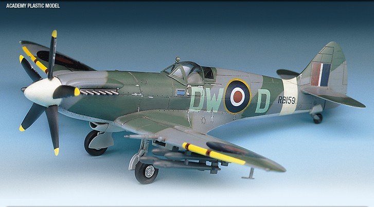 1:72 Academy 12484 Supermarine Spitfire Mk.XIVc WWII &ndash; British Propeller Aircraft - Aca12484 2 - ACA12484