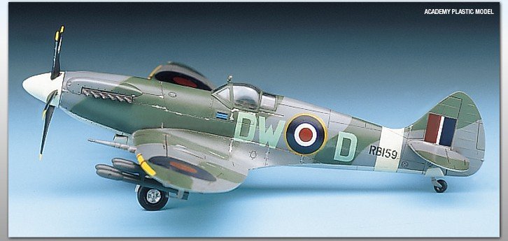 1:72 Academy 12484 Supermarine Spitfire Mk.XIVc WWII &ndash; British Propeller Aircraft - Aca12484 3 - ACA12484