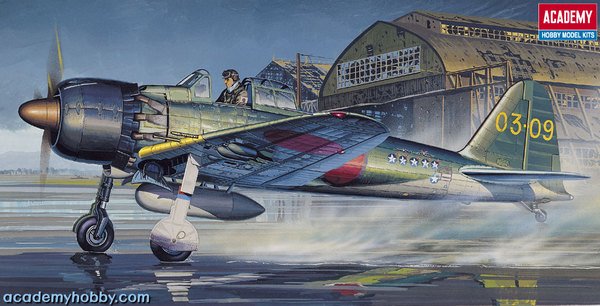 1:72 Academy 12493 Mitsubishi A6M5c Zero Type 52c WWII - Japans Jachtvliegtuig - Aca12493 1 - ACA12493