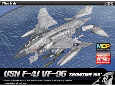 1:72 Academy 12515 McDonnell Douglas USN F-4J Phantom II - Show Time 100 &ndash; American Jet Fighter - Aca12515 1x - ACA12515