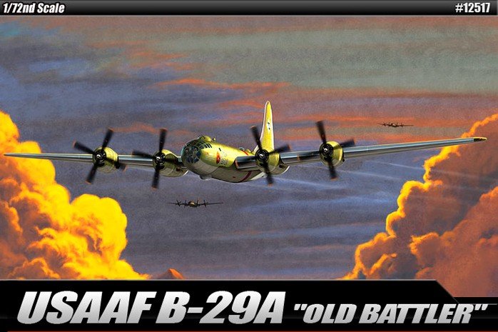 1:72 Academy 12517 Boeing USAAF B-29A Superfortress Old Battler WWII - Amerikaans Propellervliegtuig - Aca12517 1 - ACA12517