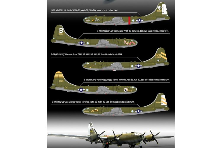 1:72 Academy 12517 Boeing USAAF B-29A Superfortress Old Battler WWII - Amerikaans Propellervliegtuig - Aca12517 4 - ACA12517