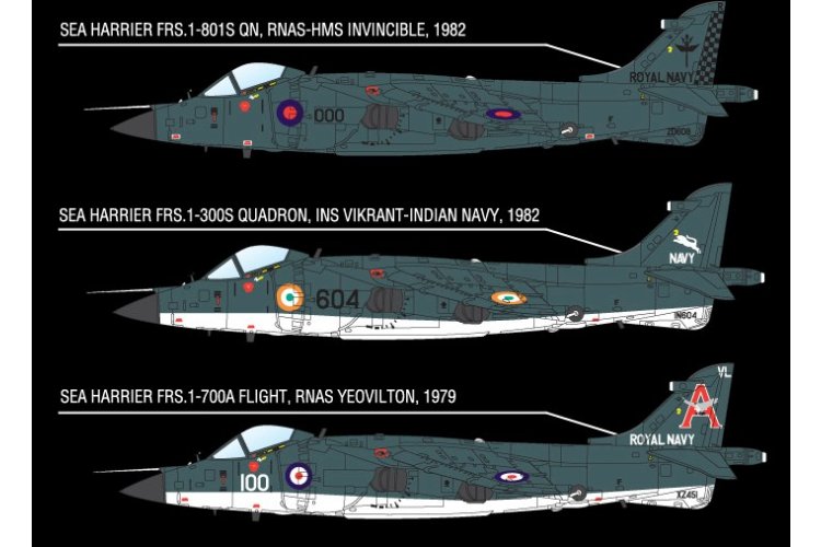 1:72 Academy 12518 Hawker Siddeley Sea Harrier FRS.1 &ndash; British Jet Fighter - Aca12518 5 - ACA12518