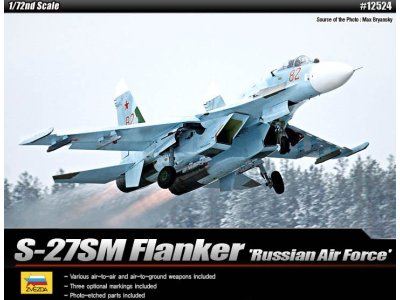 1:72 Academy 12524 Sukhoi Su-27SM Flanker - Russische Straaljager - Aca12524 1 - ACA12524