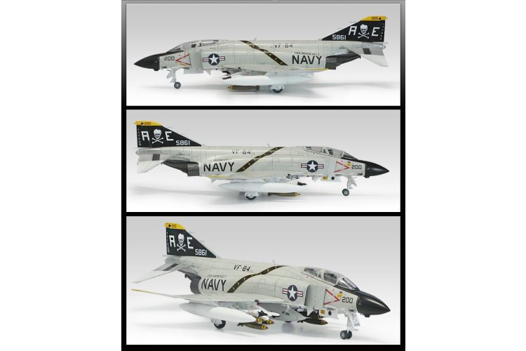 1:72 Academy 12529 McDonnell Douglas USN F-4J Phantom II VF-84 Jolly Rogers &ndash; American Jet Fighter - Aca12529 3 - ACA12529