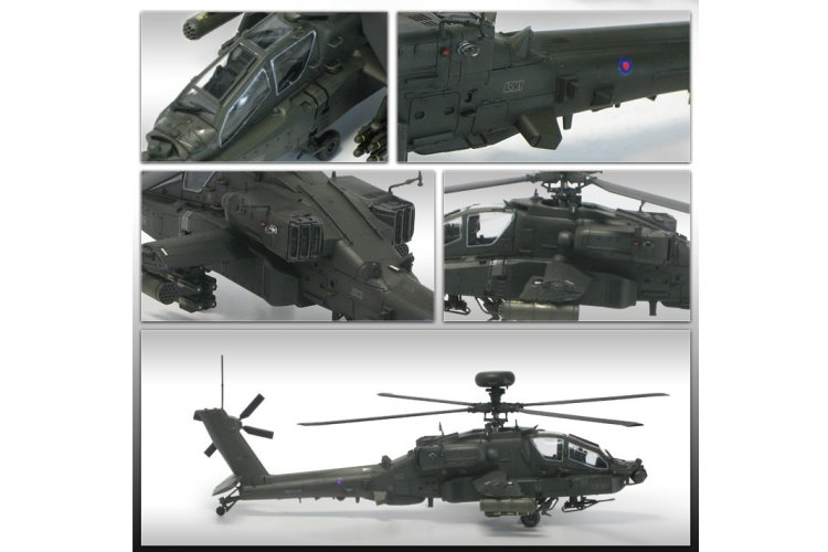 1:72 Academy 12537 Boeing British Army AH-64D Apache Afghanistan &ndash; British Helicopter - Aca12537 3 - ACA12537