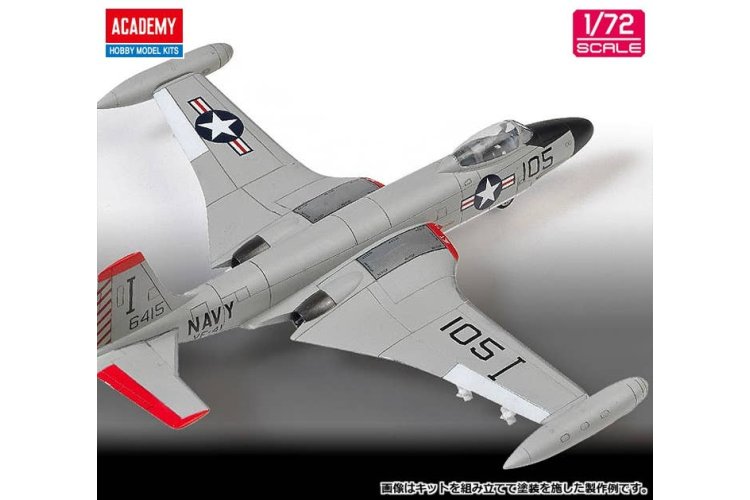 1:72 Academy 12548 McDonnell USN F2H-3 Banshee VF-41 Black Aces &ndash; American Jet Fighter - Aca12548 4 - ACA12548