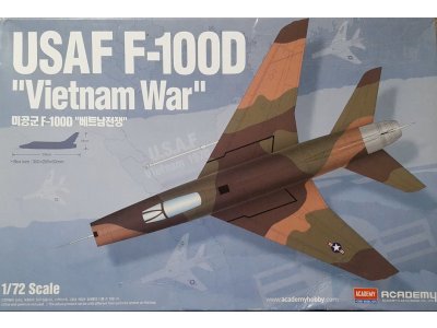 1:72 Academy 12553 North American USAF F-100D Super Sabre - Vietnam War - Amerikaanse Straaljager - Aca12553 1 1 - ACA12553