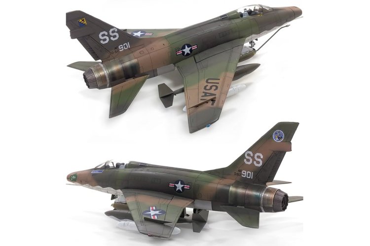 1:72 Academy 12553 North American USAF F-100D Super Sabre - Vietnam War - Amerikaanse Straaljager - Aca12553 5 - ACA12553