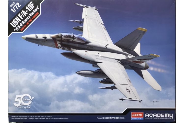 1:72 Academy 12567 Boeing USN F/A-18F Super Hornet VFA-2 Bounty Hunters &ndash; American Jet Fighter - Aca12567 1 1 - ACA12567