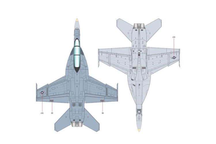 1:72 Academy 12567 Boeing USN F/A-18F Super Hornet VFA-2 Bounty Hunters &ndash; American Jet Fighter - Aca12567 5 - ACA12567