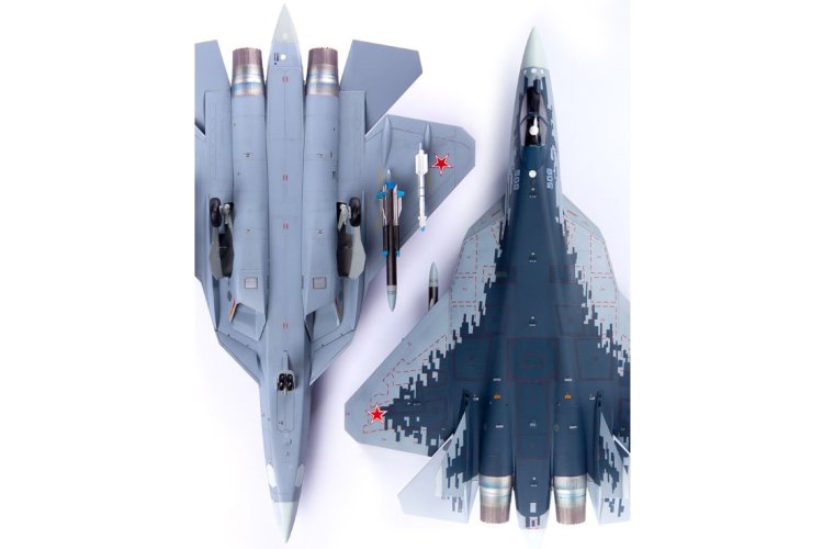 1:72 Academy 12572 Russian Air Force Sukhoi Su-57 Felon &ndash; Jet Fighter - Aca12572 6 - ACA12572