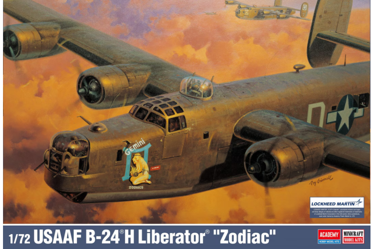 1:72 Academy 12584 Consolidated B-24 Liberator USAAF B-24H Liberator "Zodiac" - Aca12584 1 - ACA12584