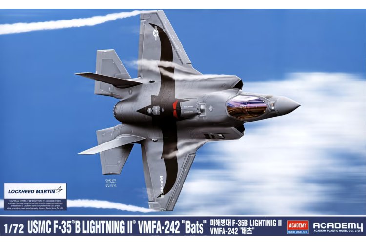 1:72 Academy 12592 Lockheed Martin USMC F-35B Lightning II VMFA-242 Bats &ndash; American Jet Fighter - Aca12592 1 - ACA12592