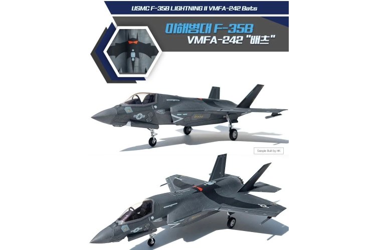 1:72 Academy 12592 Lockheed Martin USMC F-35B Lightning II VMFA-242 Bats &ndash; American Jet Fighter - Aca12592 8 - ACA12592