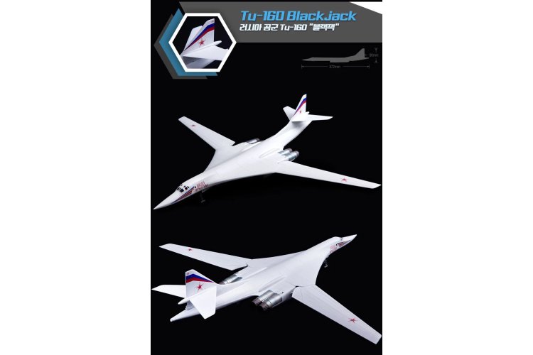1:144 Academy 12621 Russische Luchtmacht Tupolev Tu-160 Blackjack - Straaljager - Aca12621 2 - ACA12621