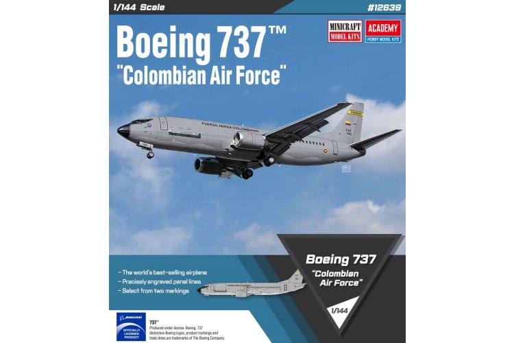 1:144 Academy 12639 Boeing 737 - Colombian Air Force - Aircraft - Aca12639 3 - ACA12639